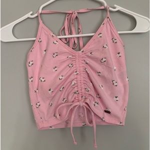 Hollister cropped halter top